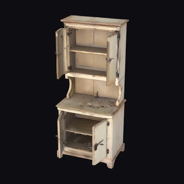 Damaged Retro Kitchen Cupboard