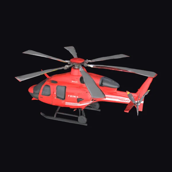 Red Rescue Helicopter