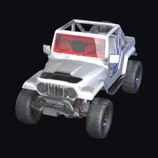 Silver Off-Road Vehicle