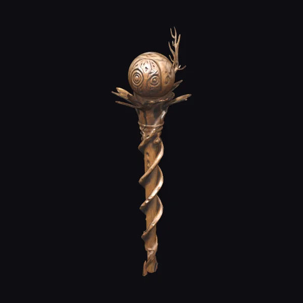 Ancient Oak Druidic Staff