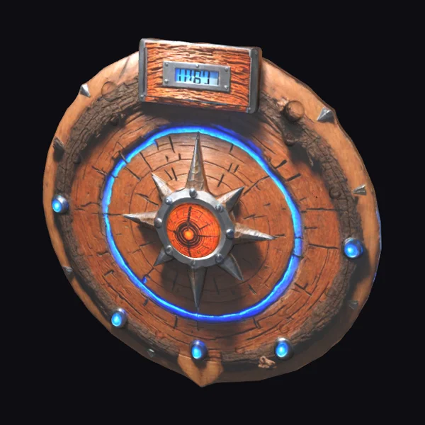 Wooden Shield Compass