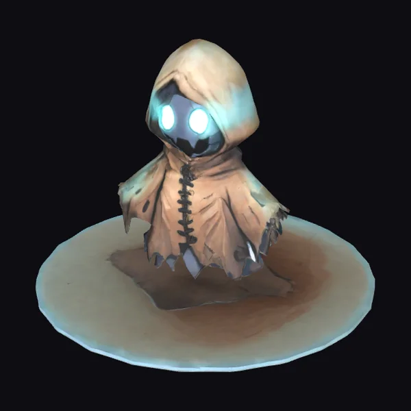 Glowing Hooded Figure