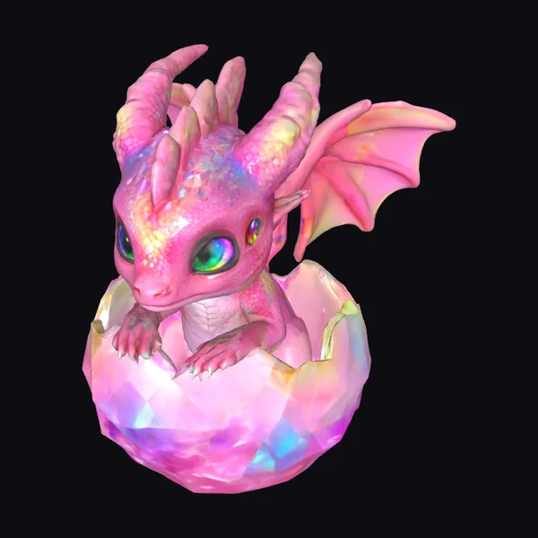 Baby Dragon Crystal Egg