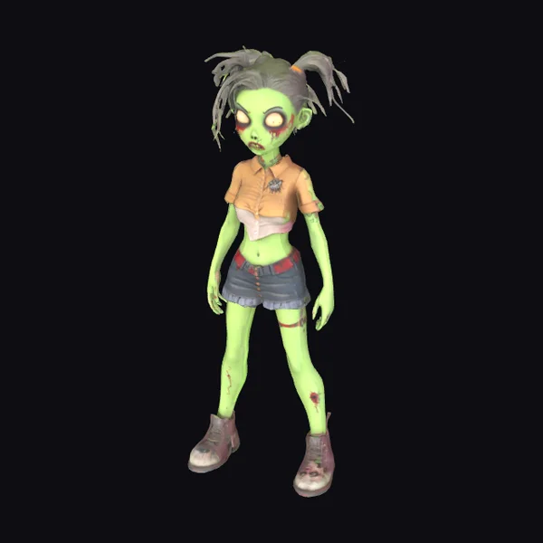 Zombie Girl in Skirt