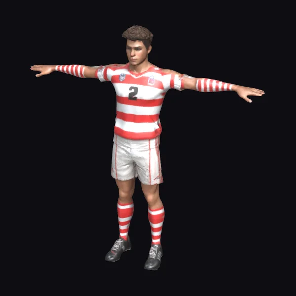 Rugby Player in Action