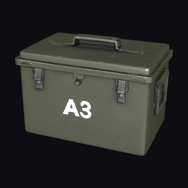Olive Drab Metal Ammunition Box