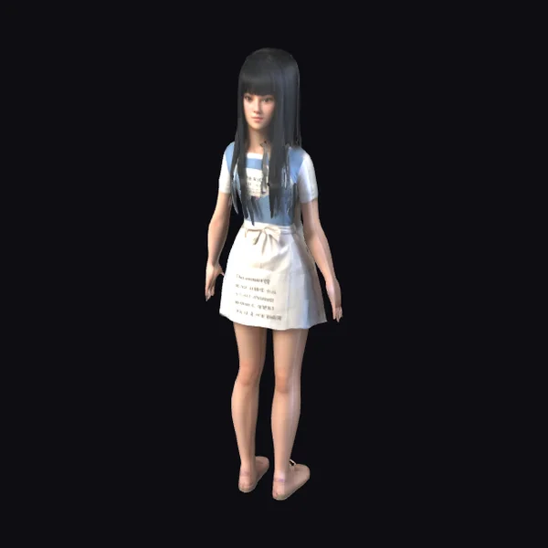 Young Woman in Apron