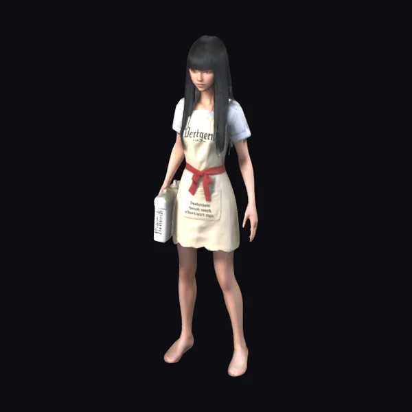 Young Woman in Apron