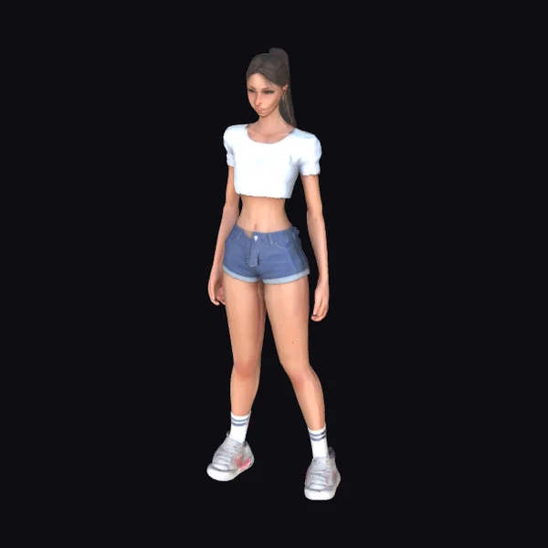 Young Woman Casual Outfit