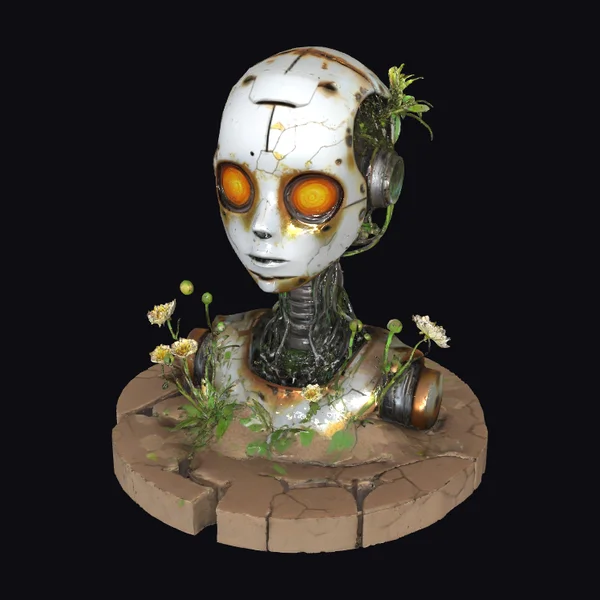 Abandoned Robot Head