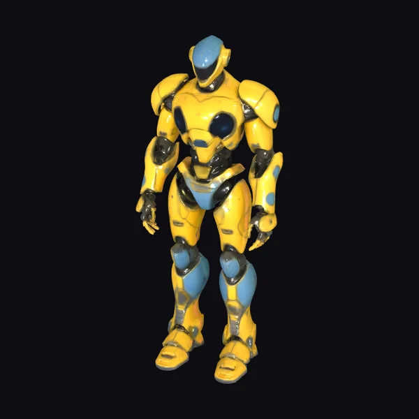Yellow and Blue Robot