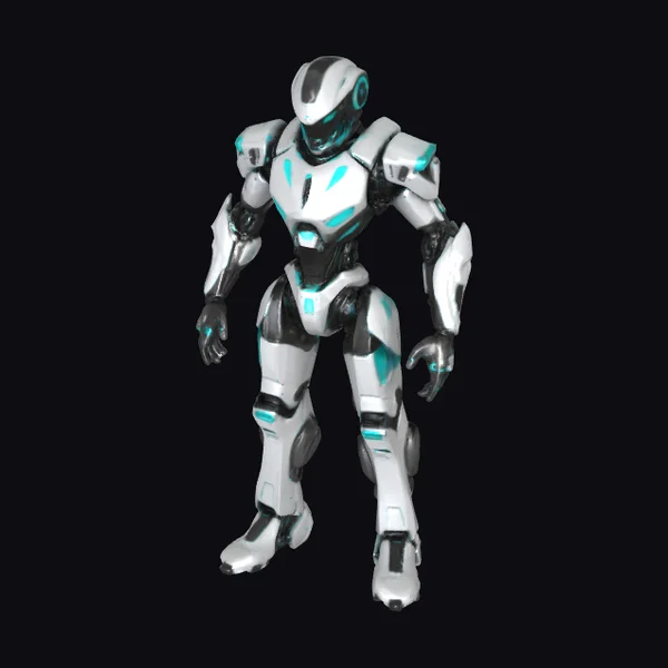 Cybernetic Robot Warrior