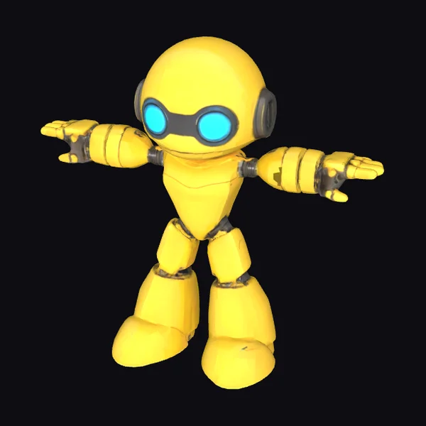 Yellow Robot T-Pose