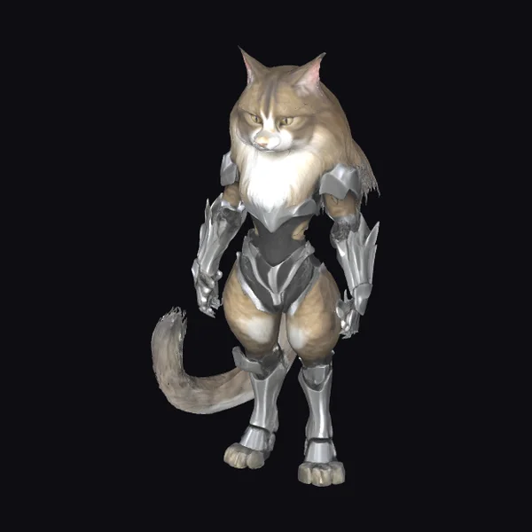 Armored Feline Robot