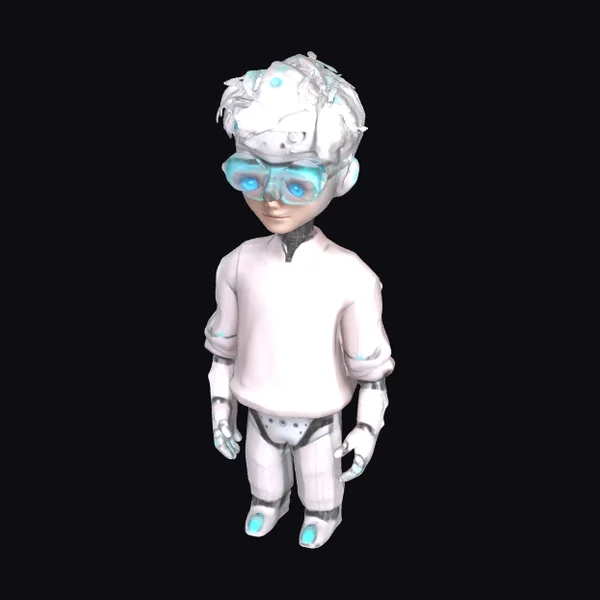 Young Male Robot Assistant