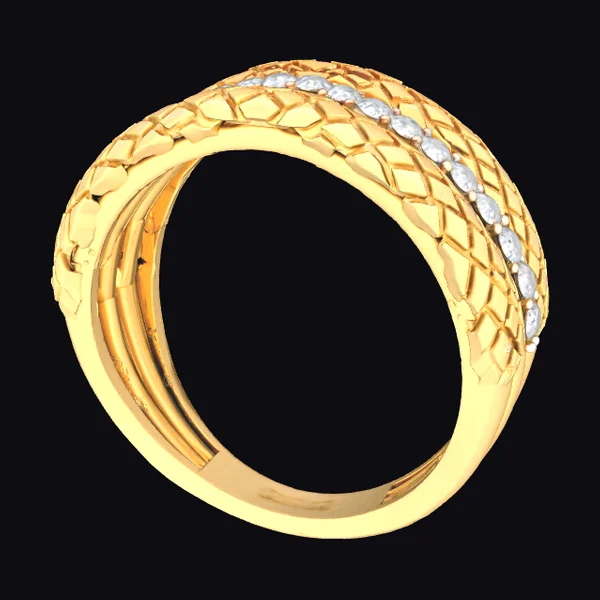 Golden Diamond Ring