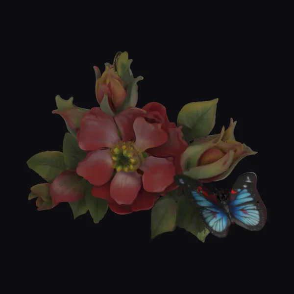 Floral Butterfly Decoration