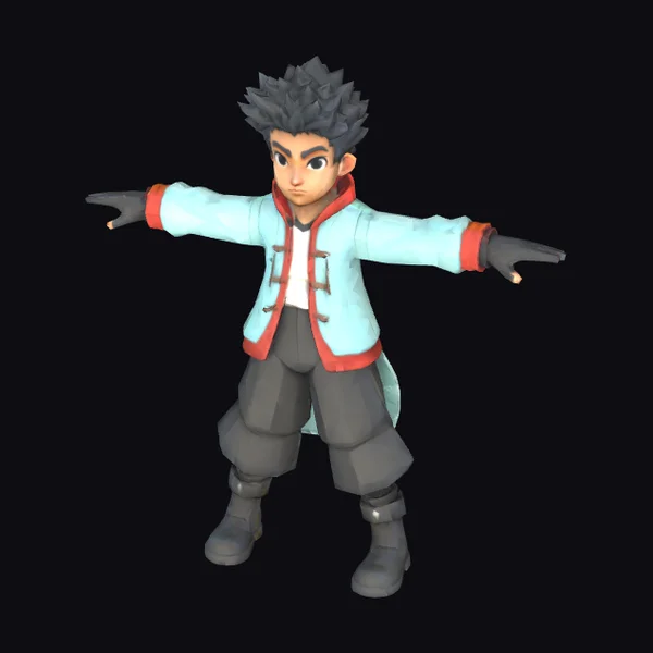 Young Male Assassin T-Pose