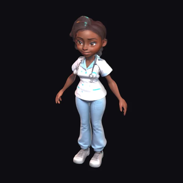 Young African Nurse