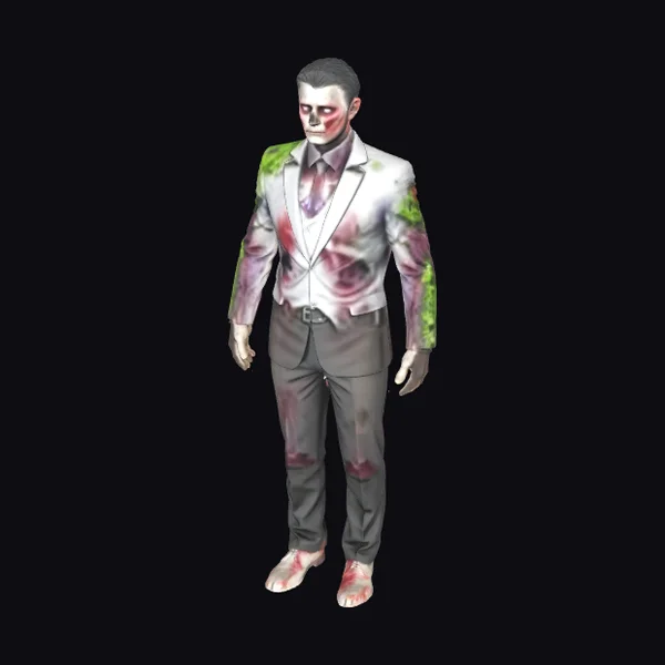 Bloody Zombie Businessman