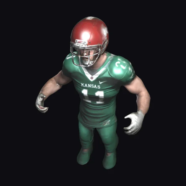 American Football Player Full Dress