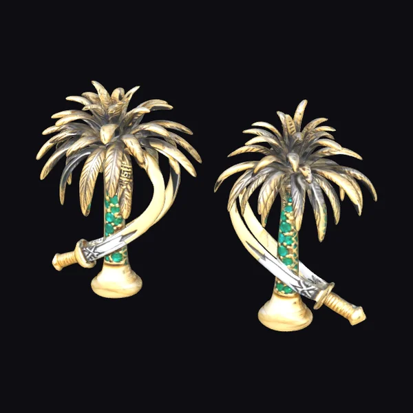 Saudi Palm Tree Earrings