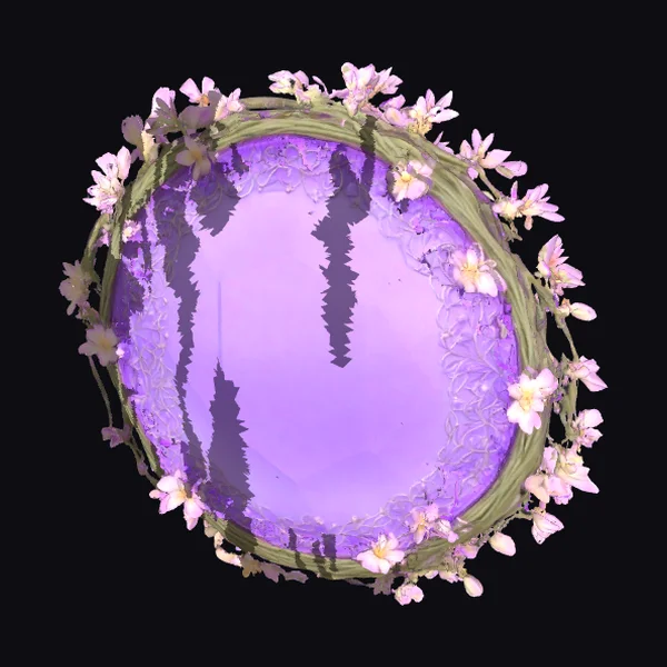 Amethyst Emblem with Vines