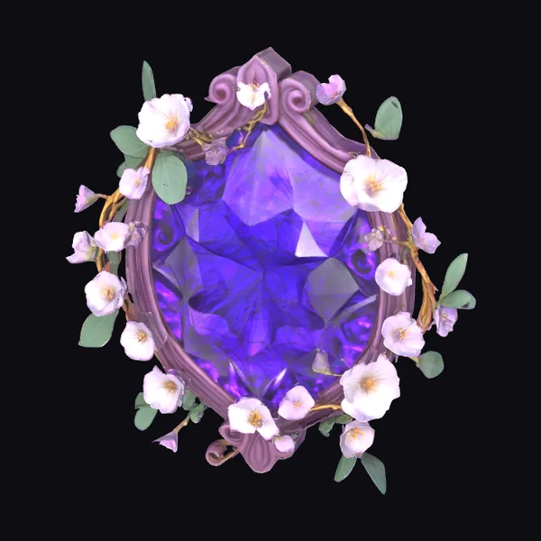Amethyst Emblem with Vines