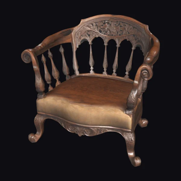 Antique Wooden Armchair