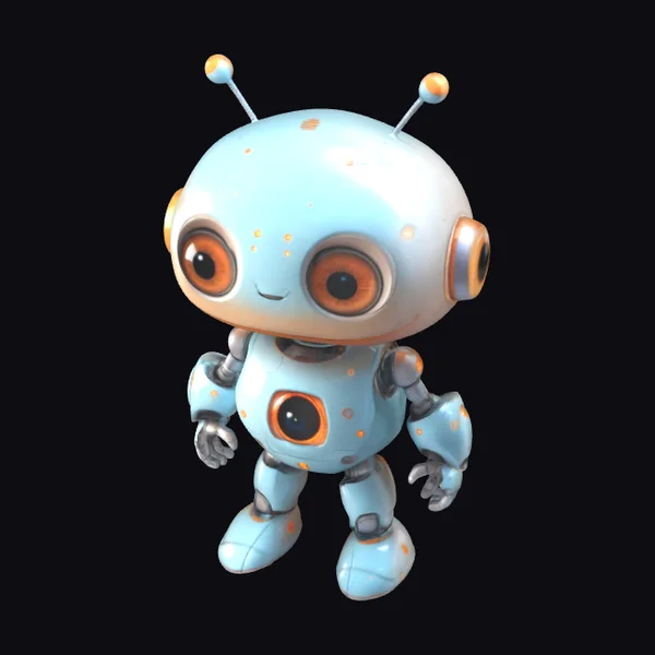 Cute Cartoon Robot Friend