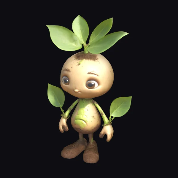 Cartoon Sprout Character