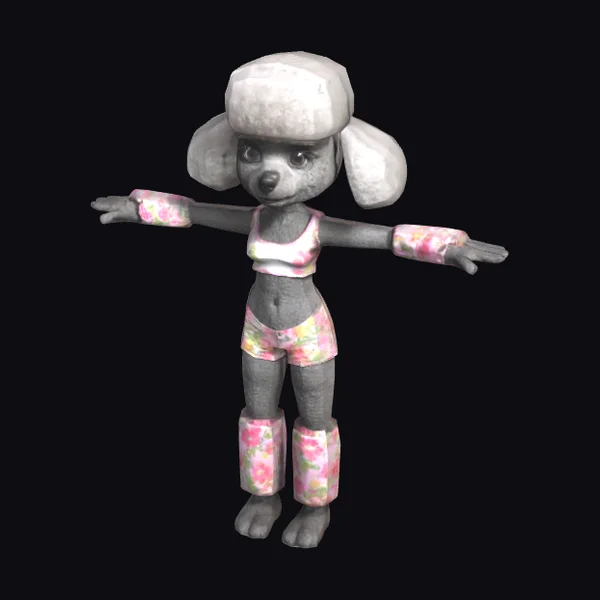 Anthropomorphic Poodle Female