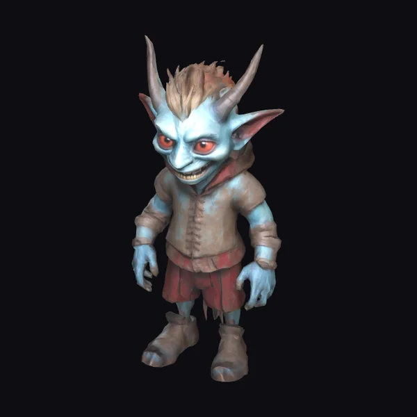 Blue Humanoid Creature