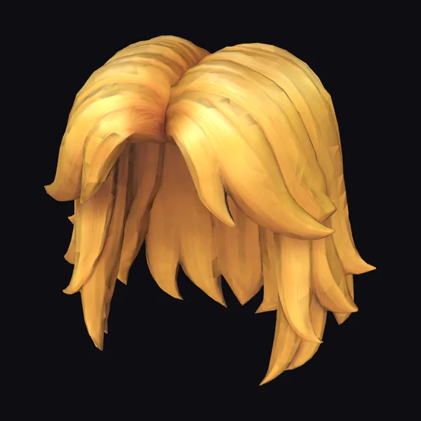 Golden Shaggy Hair