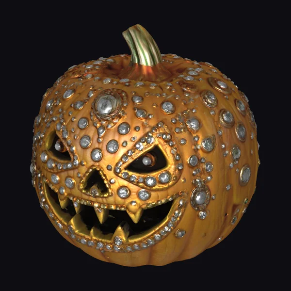 Blinged Pumpkin Face