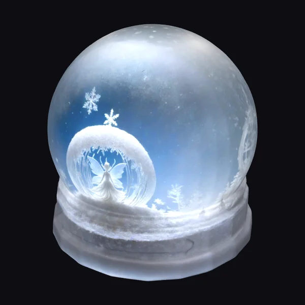 Whimsical Snow Globe Scene