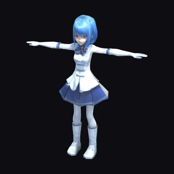 Anime Girl Blue Hair