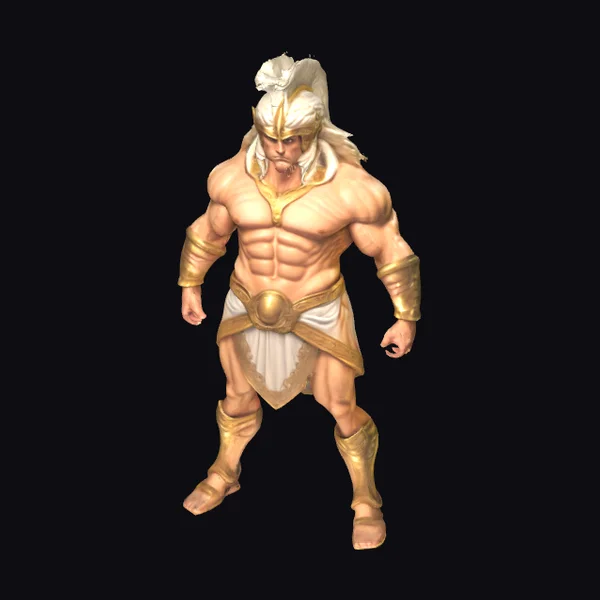 Muscular Greek Warrior