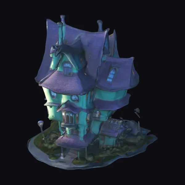 Asymmetrical Turquoise Witch House