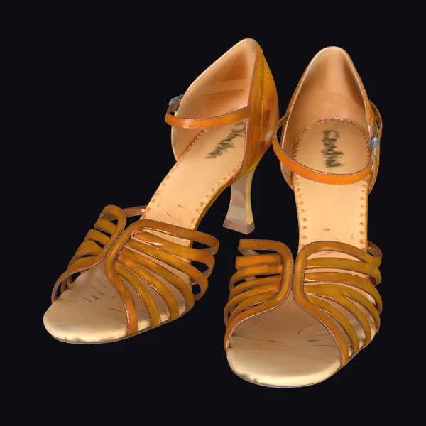 Golden Dance Heels