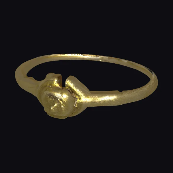Golden Ring with Decoration