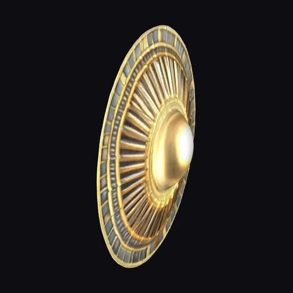 Golden Pearl Brooch