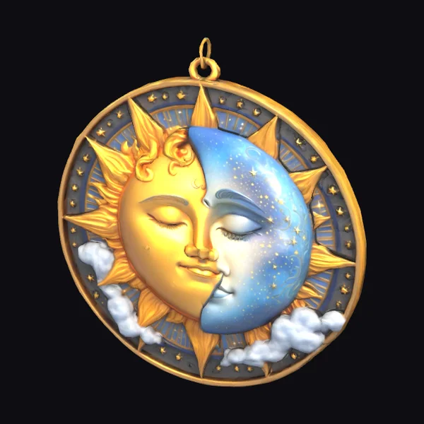 Sun and Moon Medallion