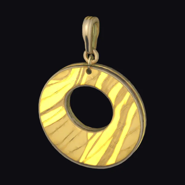 Golden Swirl Earring