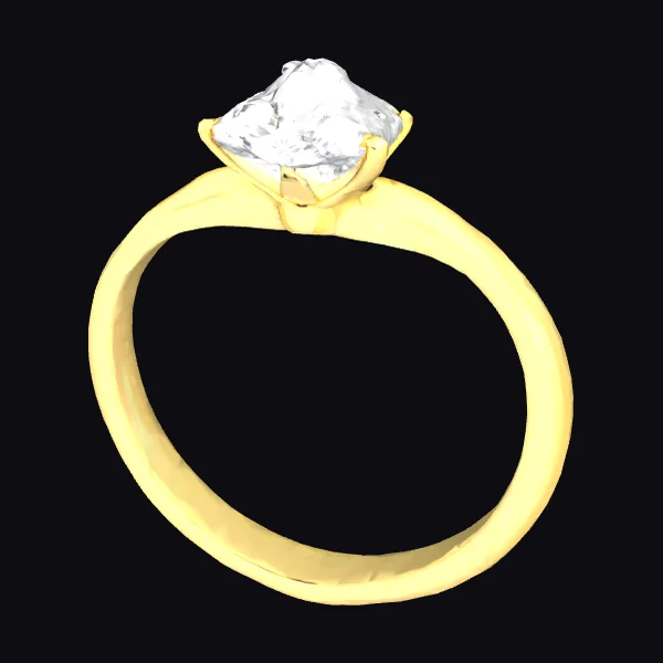 Golden Diamond Ring
