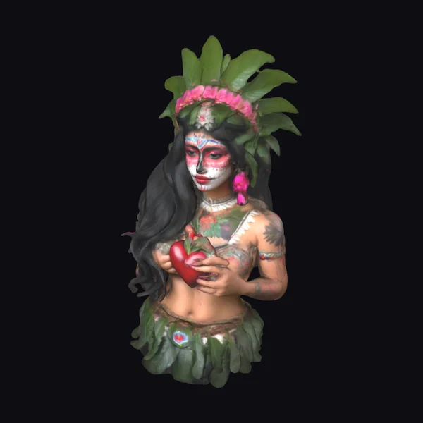 Aztec Princess with Heart