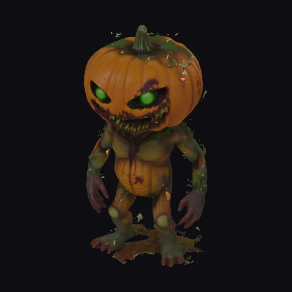 Zombie Pumpkin Humanoid