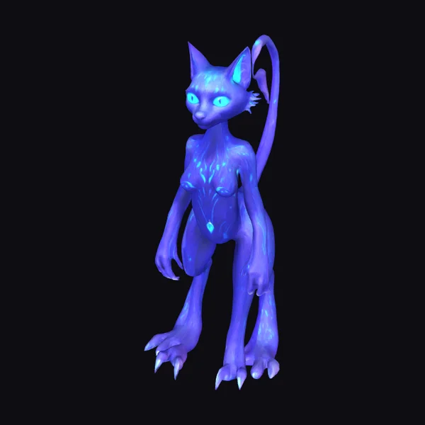 Glowing Feline Creature