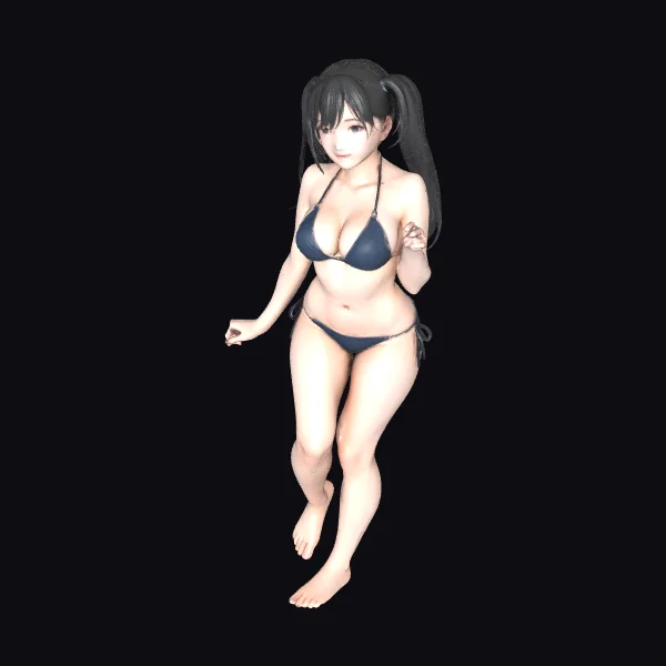 Anime Girl in Bikini