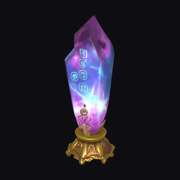 Glowing Purple Power Crystal